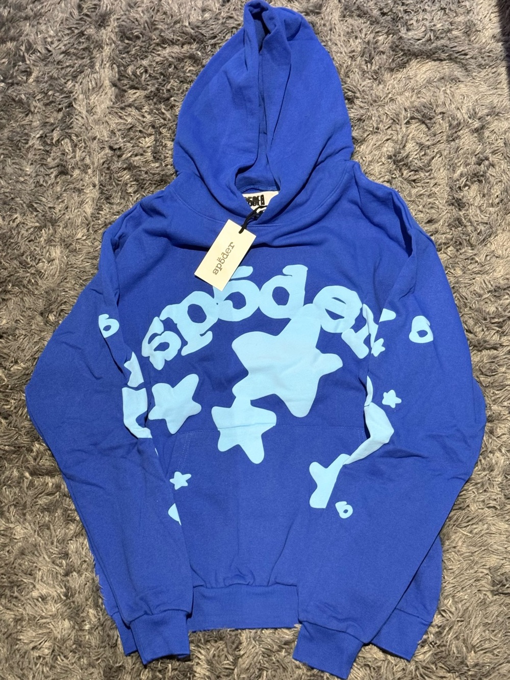Sp5der Beluga Hoodie Navy Size Large